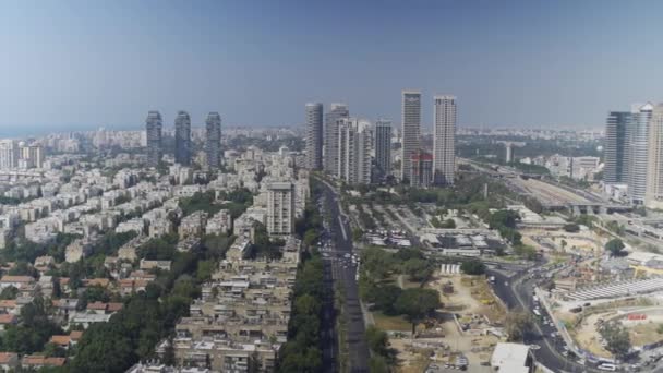 Slow Pan Tel Aviv Old North Part Summer — Stock video