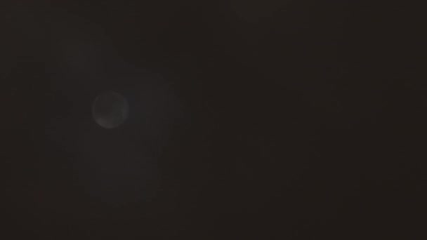 Laps Temps Pleine Lune Déplaçant Gauche Droite Travers Ciel Nocturne — Video