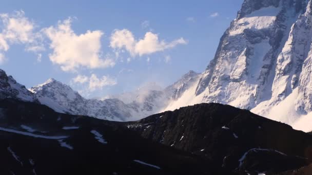 Time Lapse Snowy Andes Crazy Clouds Chile — 图库视频影像