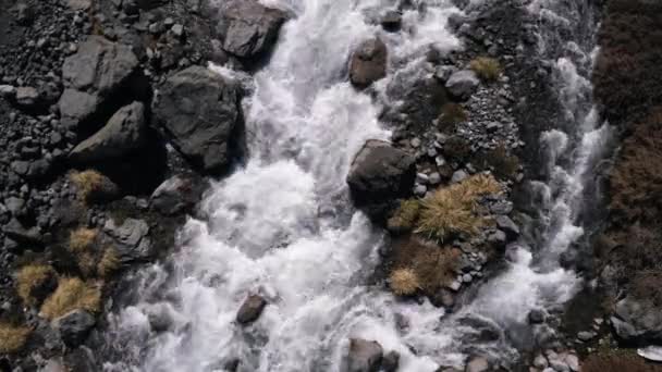 Static Shot River Strong Current Chile — Stockvideo