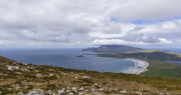 Time Lapse Cloudy Mountains Hills Wild Atlantic Way Ireland — Wideo stockowe