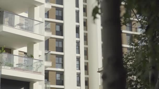 Edifício Novo Moderno Projetado Tel Aviv Israel — Vídeo de Stock