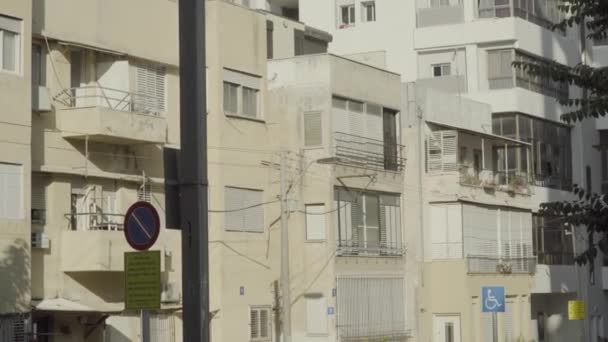 Typical Israeli Building City Tel Aviv Summer — Αρχείο Βίντεο