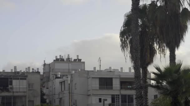 View Tel Aviv Building Quiet Neighborhood — Stock video