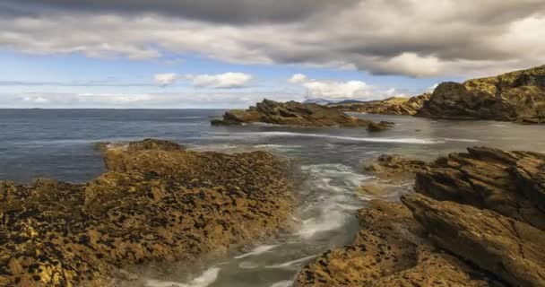 Time Lapse Sea Rock Cliffs Achill Island Wild Atlantic Way — Vídeos de Stock