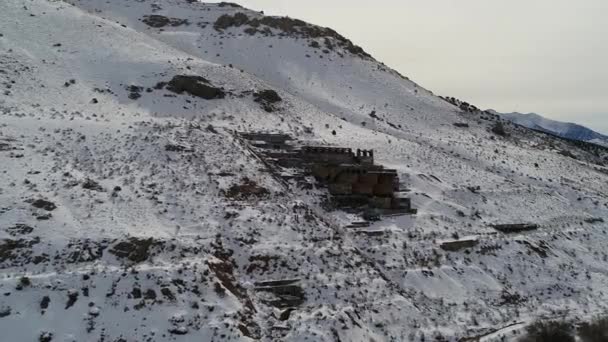 Built Side Mountain 1920 Southern End Genola Utah Old Tintic — 图库视频影像