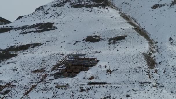 Construído Lado Uma Montanha 1920 Extremo Sul Genola Utah Old — Vídeo de Stock