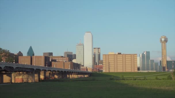 Dallas Skyline Sunset 1080P — Video Stock