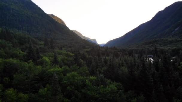 Drone Shot Moving Valley Morning — Αρχείο Βίντεο