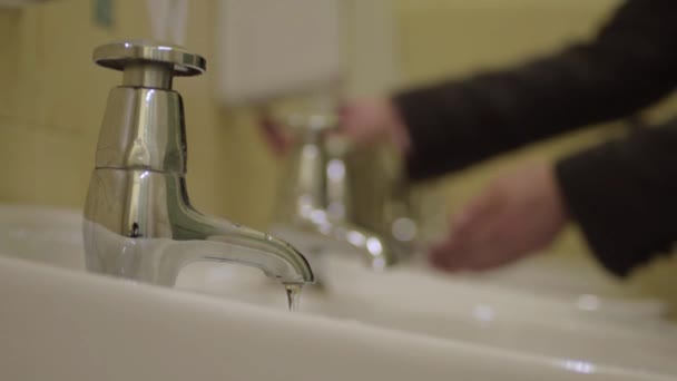 Washing Hands Public Washroom Sink Soap Dispenser — 비디오