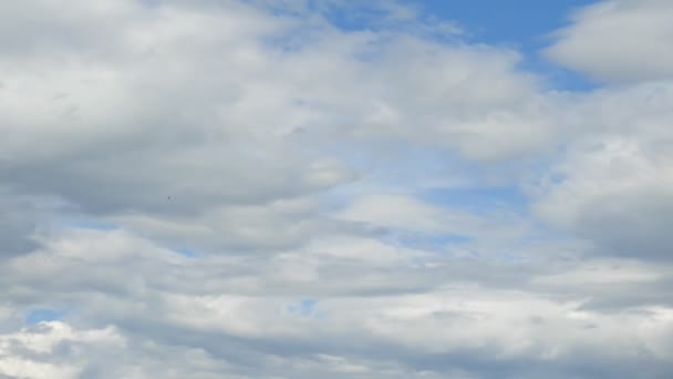 Nubes Lapso Tiempo Hermoso Cielo Azul Con Nubes — Vídeos de Stock