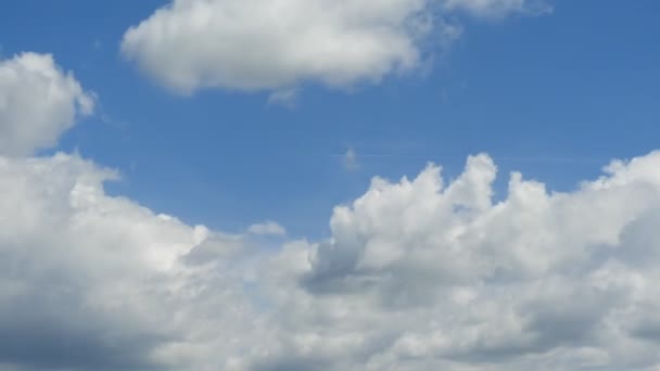 Nubes Lapso Tiempo Hermoso Cielo Azul Con Nubes — Vídeos de Stock