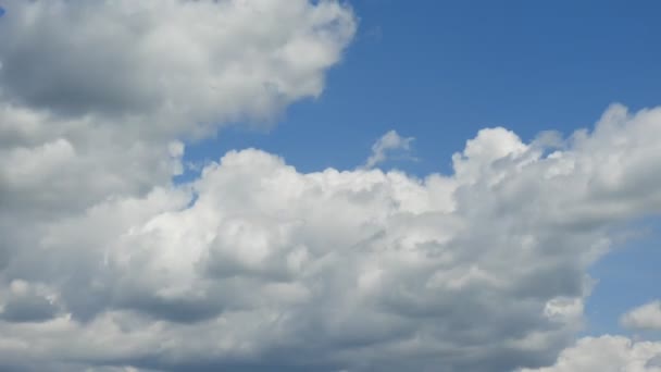 Wolken Tijd Vervagen Mooie Blauwe Lucht Met Wolken — Stockvideo