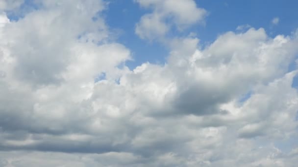 Nubes Lapso Tiempo Hermoso Cielo Azul Con Nubes — Vídeos de Stock