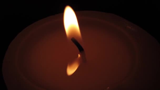 Zooming Out Hope Light Candle Faith — 图库视频影像