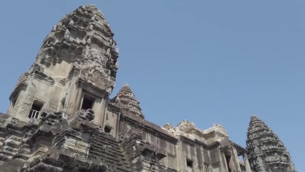 Angkor Wat Temple Ruins Siem Reap Cambodia — Stock video