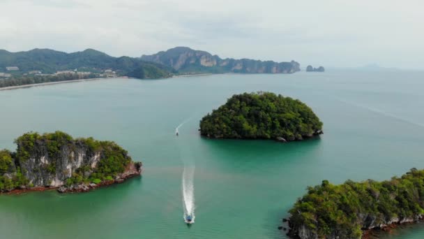 Aerial Nang Beach Krabi — 图库视频影像