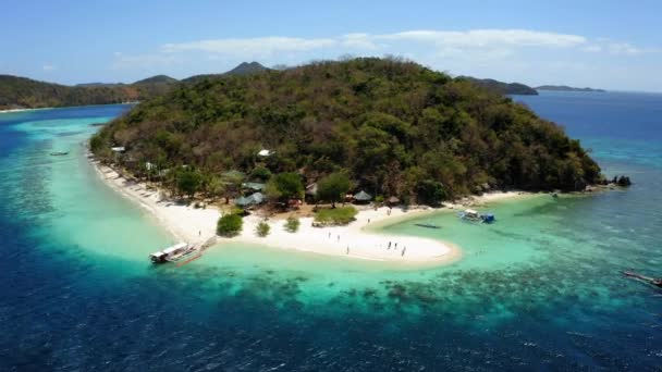 Isla Del Plátano Día Soleado Coron Palawan Filipinas — Vídeos de Stock