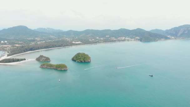 Aerial Nang Beach Krabi — Stockvideo