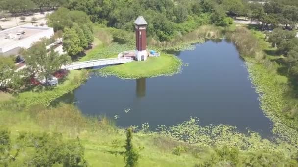 Tampa Lake Small Tower — Vídeos de Stock