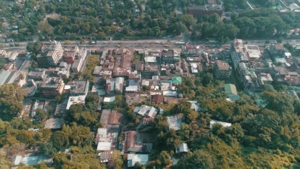 Aerial Shot Guwahati Largest City Assam State India Dolly Out — Wideo stockowe