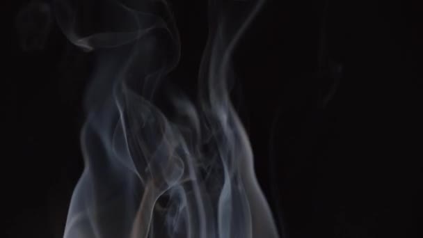 Smoke Swirling Dark Background — Video Stock