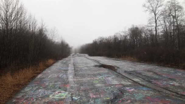 Centralia Pennsylvania Graffiti Highway Abandoned Rt61 — 비디오