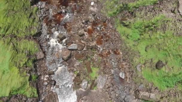 Drone Tilts Reveal Third Tallest Waterfall Gocta Peru — ストック動画