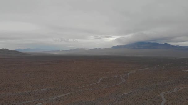 Nevada Desert Winter Skies Panorama — 图库视频影像