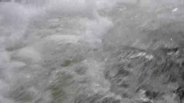 Underwater Bubbles Rapid Riverstream Waterfall River Splashing Bubbles — Stok video