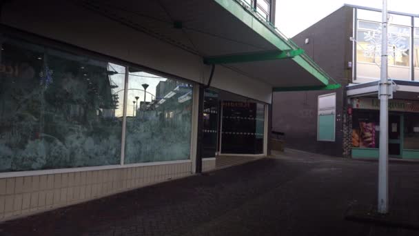 High Street Decline Abandoned Closed Shops Longton High Street Due — Stock videók