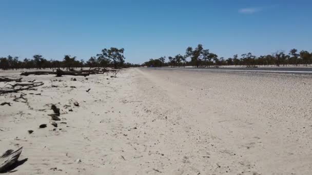 Dry Grey Dirt Outback Australia — Stock video