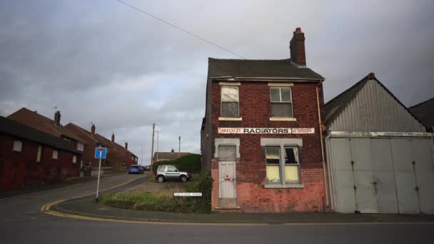 Abandoned Empty Businesses Fenton Due Urban Decline Poverty High Overheads – Stock-video