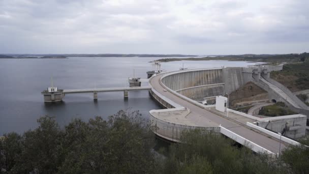 Talsperre Barragem Alqueva Alentejo Portugal — Stockvideo