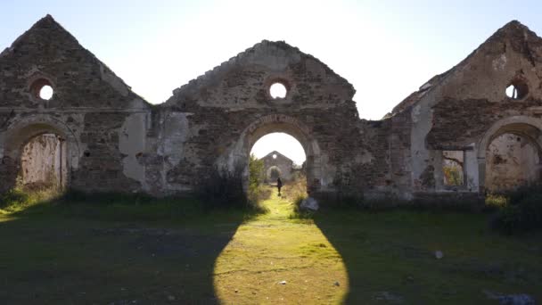 Εγκαταλελειμμένα Ορυχεία Της Mina Sao Domingos Στο Alentejo Της Πορτογαλίας — Αρχείο Βίντεο