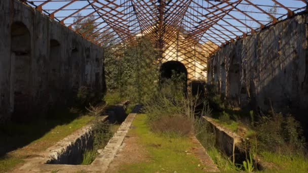 Opuszczone Kopalnie Mina Sao Domingos Alentejo Portugal — Wideo stockowe