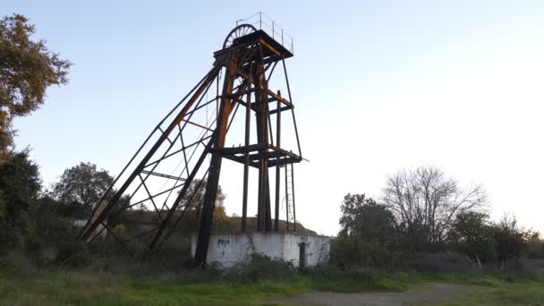 Minas Abandonadas Mina Sao Domingos Alentejo Portugal — Vídeos de Stock