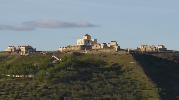 Forte Nossa Senhora Graca Kalesi Alentejo Portekiz Elvas Tan — Stok video