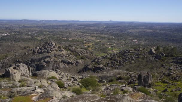 Ορεινά Τοπία Γύρω Από Marvao Στο Alentejo Πορτογαλία — Αρχείο Βίντεο