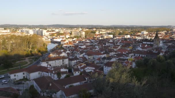 Vista Cidade Tomar Portugal — Vídeo de Stock