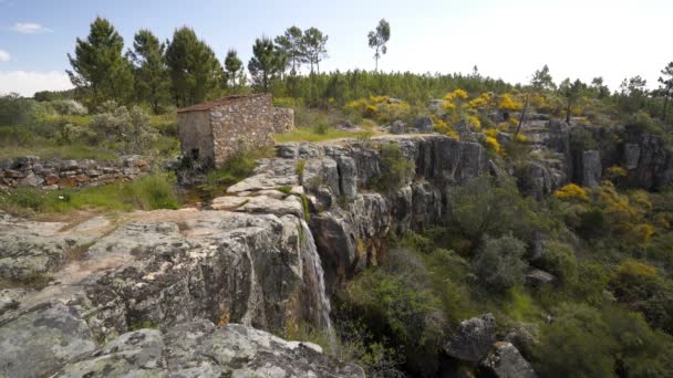 Vízesés Cascata Vila Rei Portugália — Stock videók