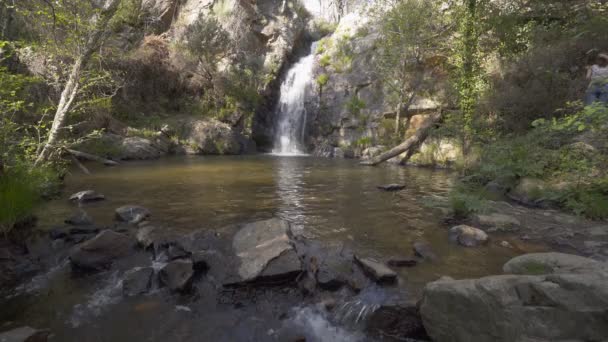 Cachoeira Penedo Furado Passadico Vila Rei Portugal — Vídeo de Stock