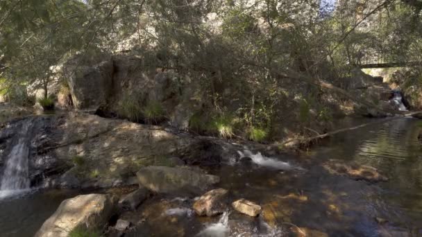 Cachoeira Penedo Furado Passadico Vila Rei Portugal — Vídeo de Stock