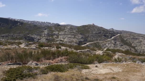 Ruta Las Lagunas Del Paisaje Serra Estrela Portugal — Vídeo de stock