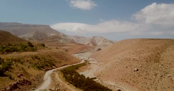 Truck Driven Mountain Agriculture Foothills Roads Apple Trees Farms — Stockvideo