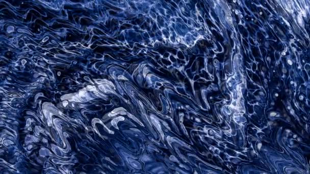 Acrylic Pouring Artwork Which Animated Flow — Stok video