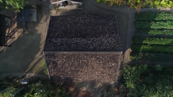 Aerial Footage First Chi Minh Memorial Museum House Nakhon Panom — Wideo stockowe