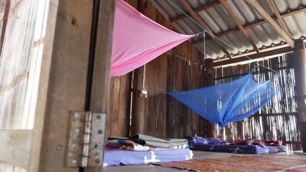 Karen Village Homestay Provides Beautiful View Local Lifestyle Mae Hong — Wideo stockowe
