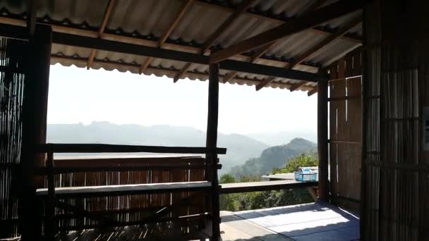 Karen Village Homestay Provides Beautiful View Local Lifestyle Mae Hong — Wideo stockowe