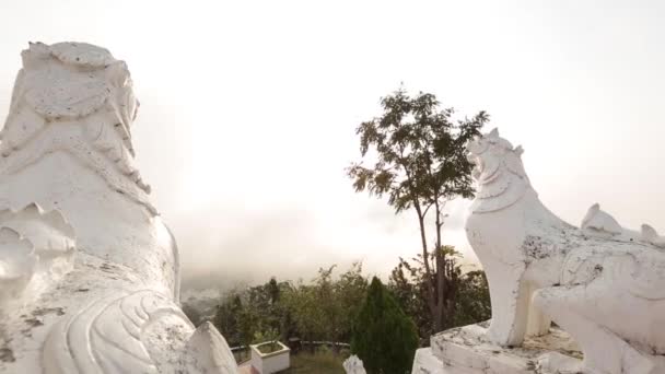 Beautiful View Phra Doi Kong Famous Tourist Attraction Mae Hong — Wideo stockowe